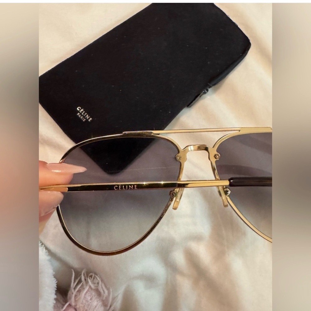 Celine Gold Frame Sunglasses